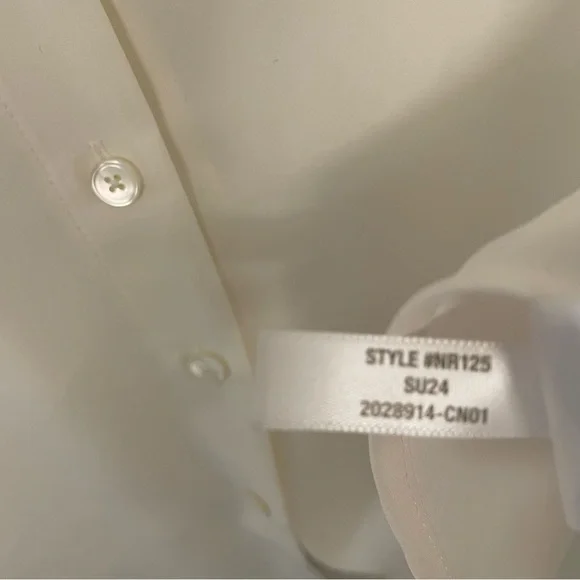 NWT! Madewell Silk Drapey Patch-Pocket Sleeveless Shirt | Lighthouse | Small - Picture 13 of 13